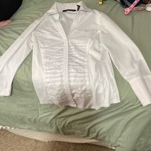 White nice dress shirt very good condition washed with jeans